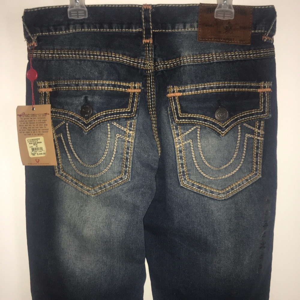 True Religion Jeans Brand New Ricky Rust Brown