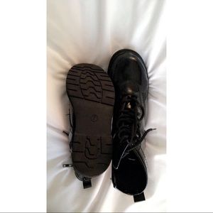 BLACK COMBAT BOOTS size 7