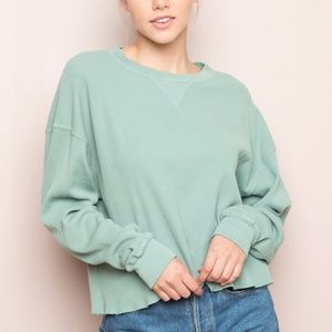 Brandy Melville Waffle Print Shirt