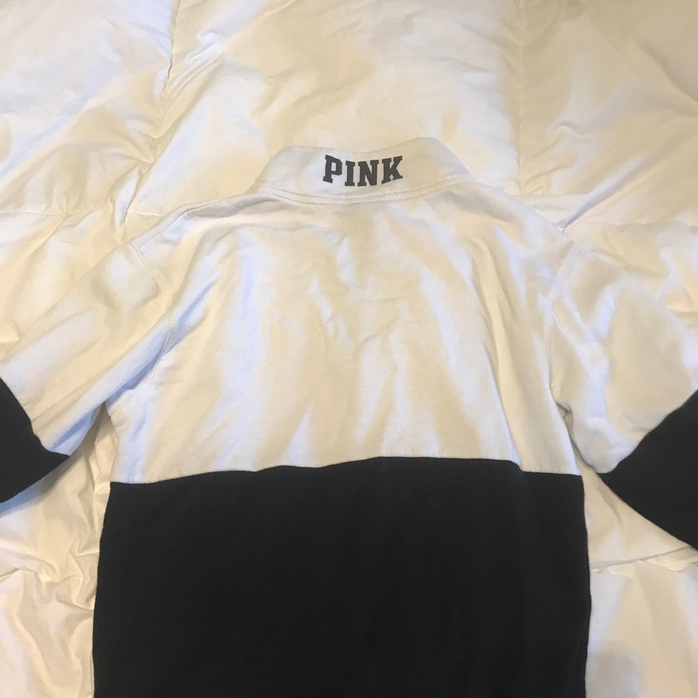 Color block quarter zip long sleeve sweatshirt