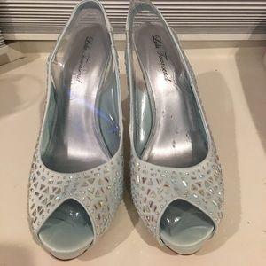 Lulu Townsend slingback mint peep toe sandal