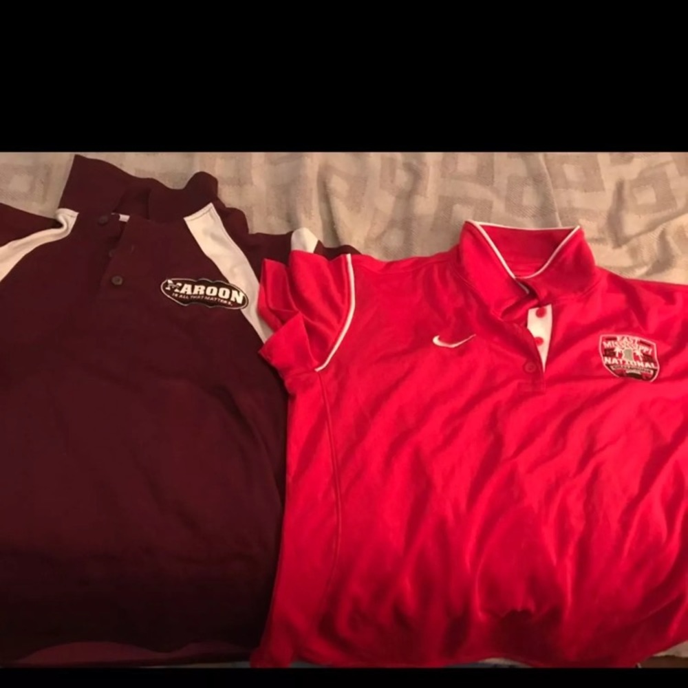 Nike collegiate polos