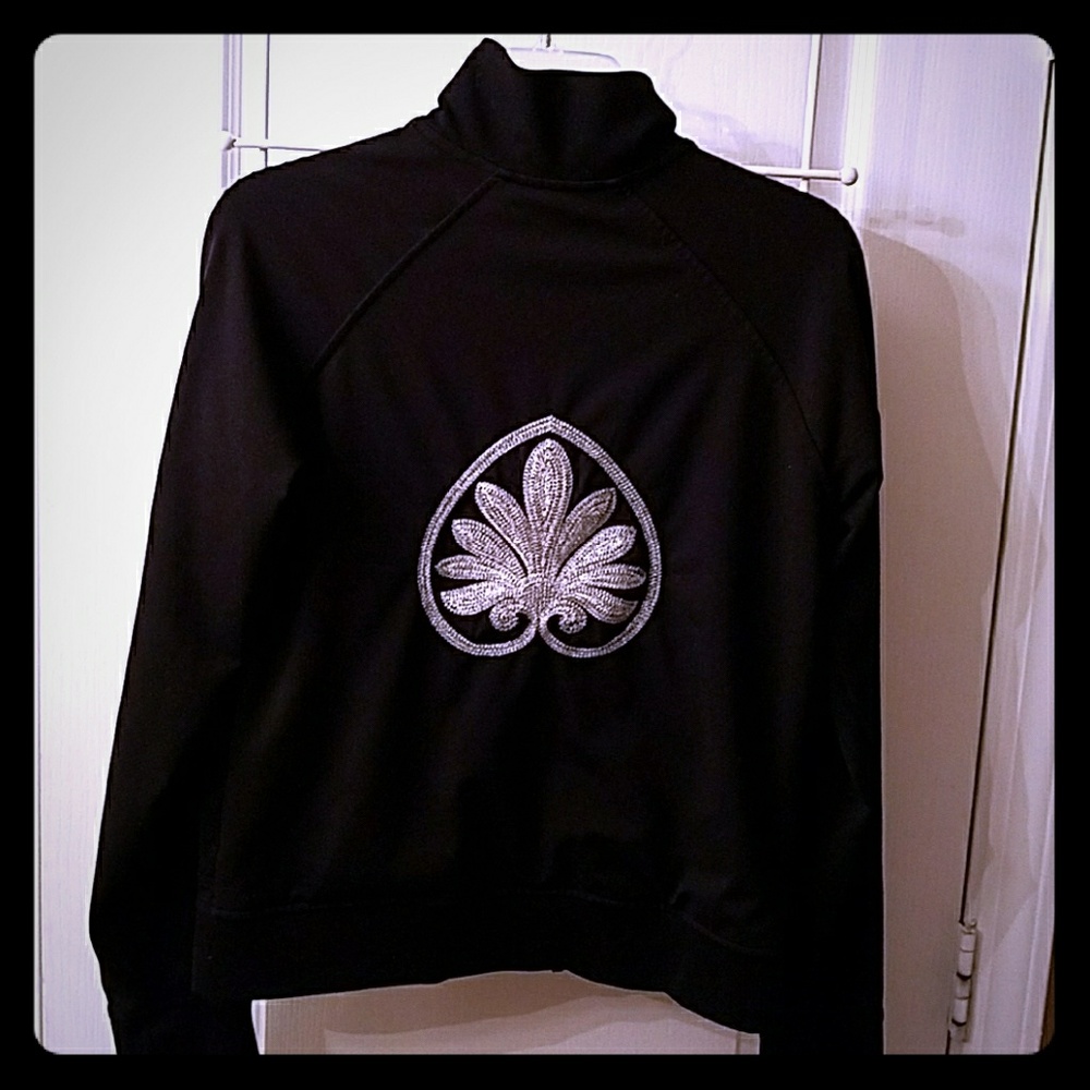 Old Navy black warm-up jacket