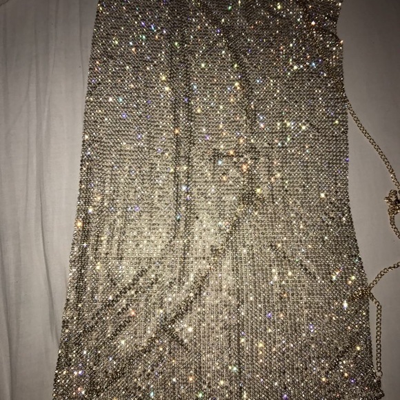 Crystal mesh crop top diamond like top - Picture 7 of 8