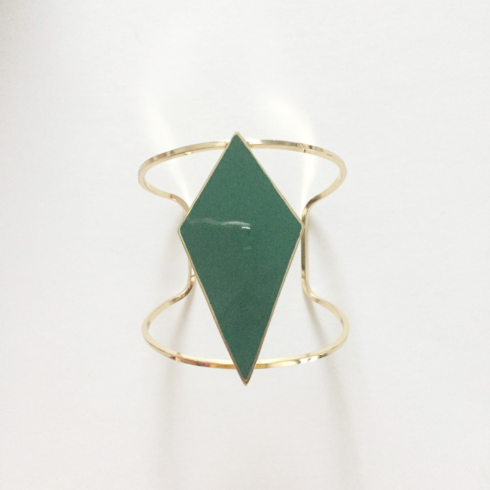 Green Diamond Cuff - Picture 3 of 4