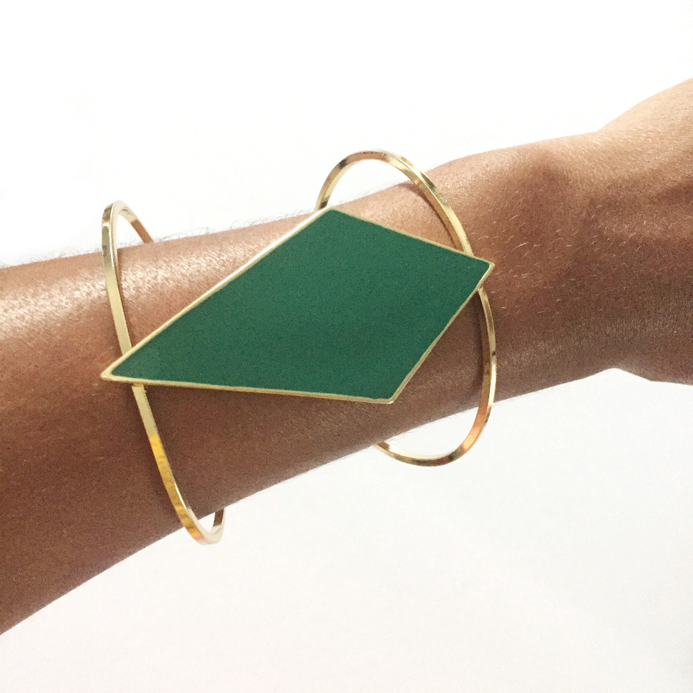 Green Diamond Cuff - Picture 4 of 4
