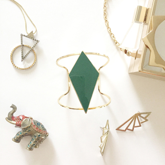 Jewelry - Green Diamond Cuff