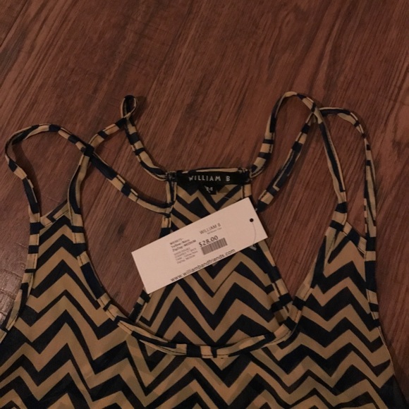 Sheer double strapped T back tank NWT - Picture 2 of 3