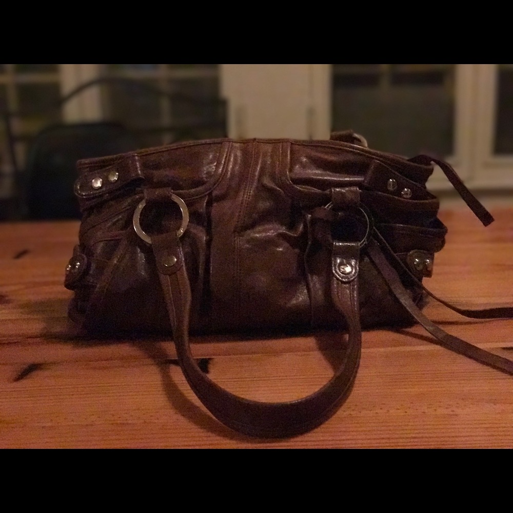 Junior Drake Handbag Brown Buttery Leather