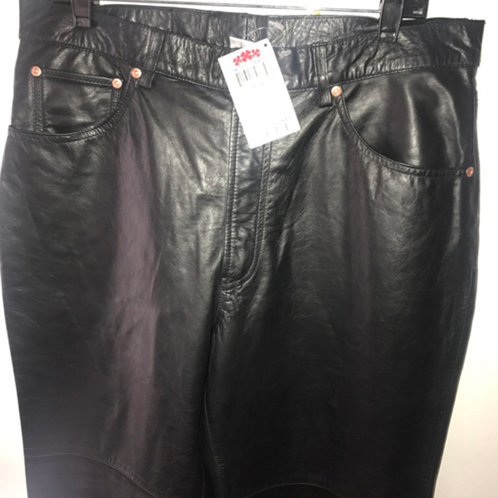Lucky Brand Dungarees Black Leather