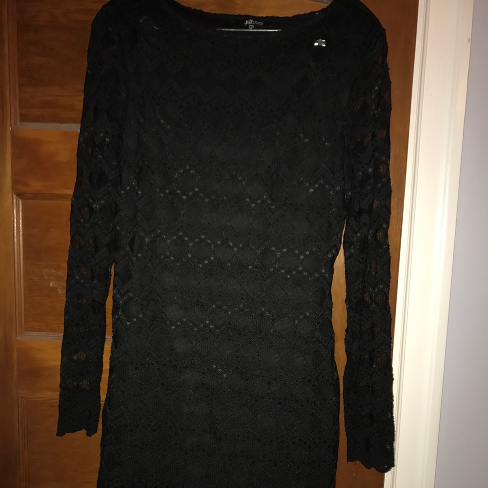 Black lace dress
