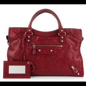 BALENCIAGA City Rouge Cerise