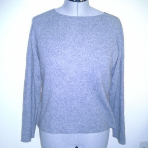Talbots gray cashmere sweater womens L