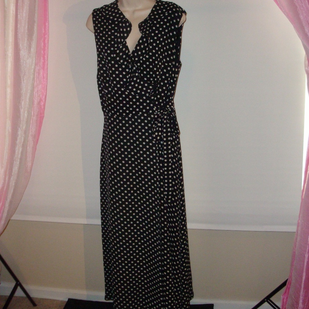 Beloved Black and White Polka Dot Dress