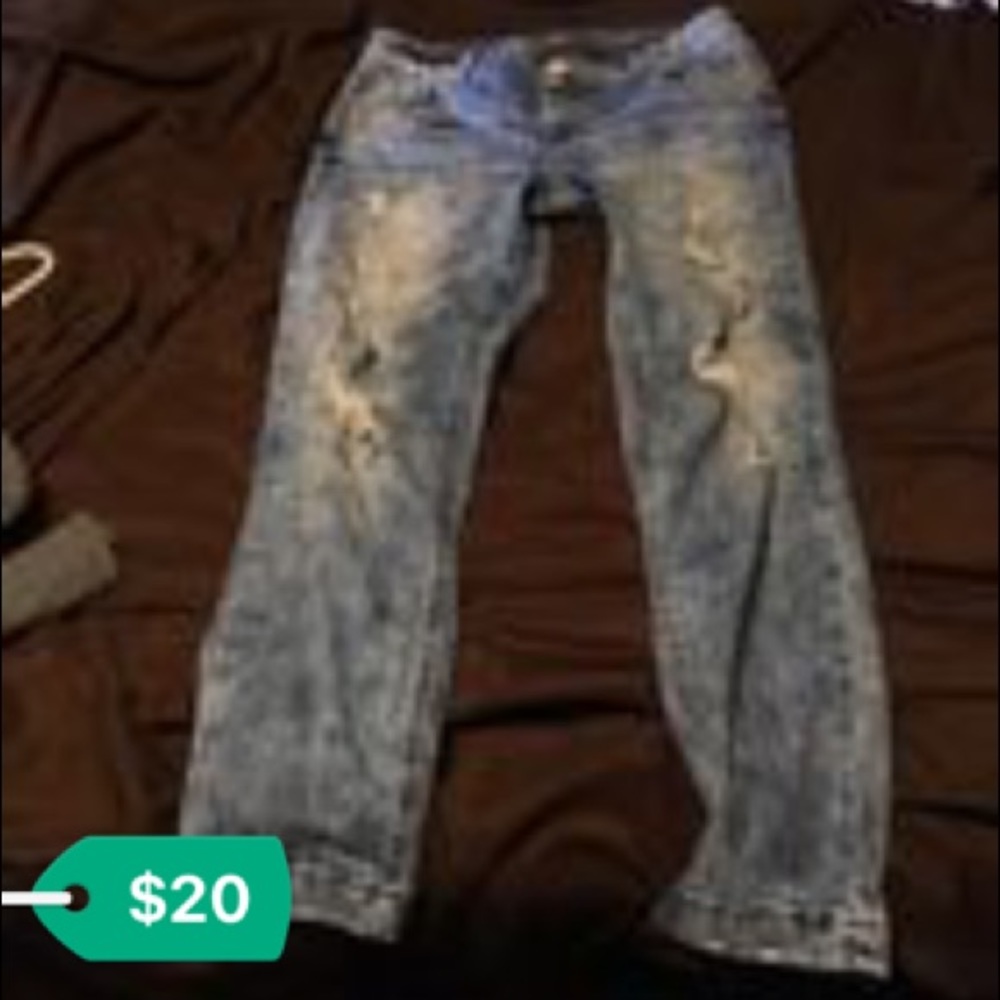 Light stoned washed jeans