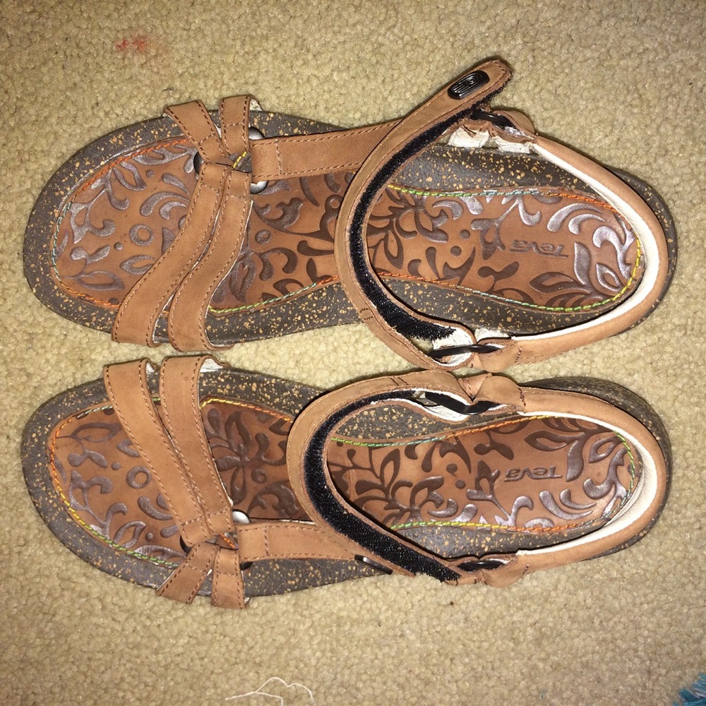 Teva Brown/Tan Leather Sandals