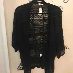Black cardigan
