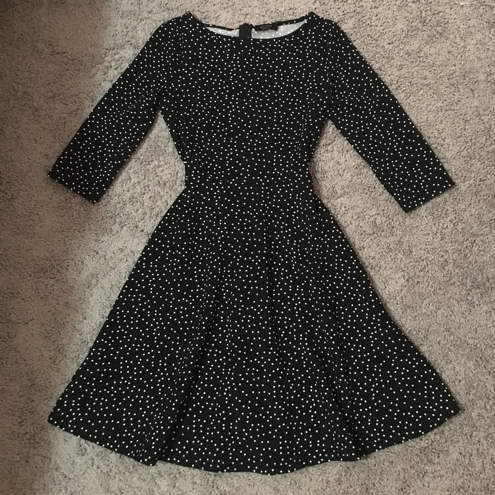 Zalora Polka Dot Skater Dress