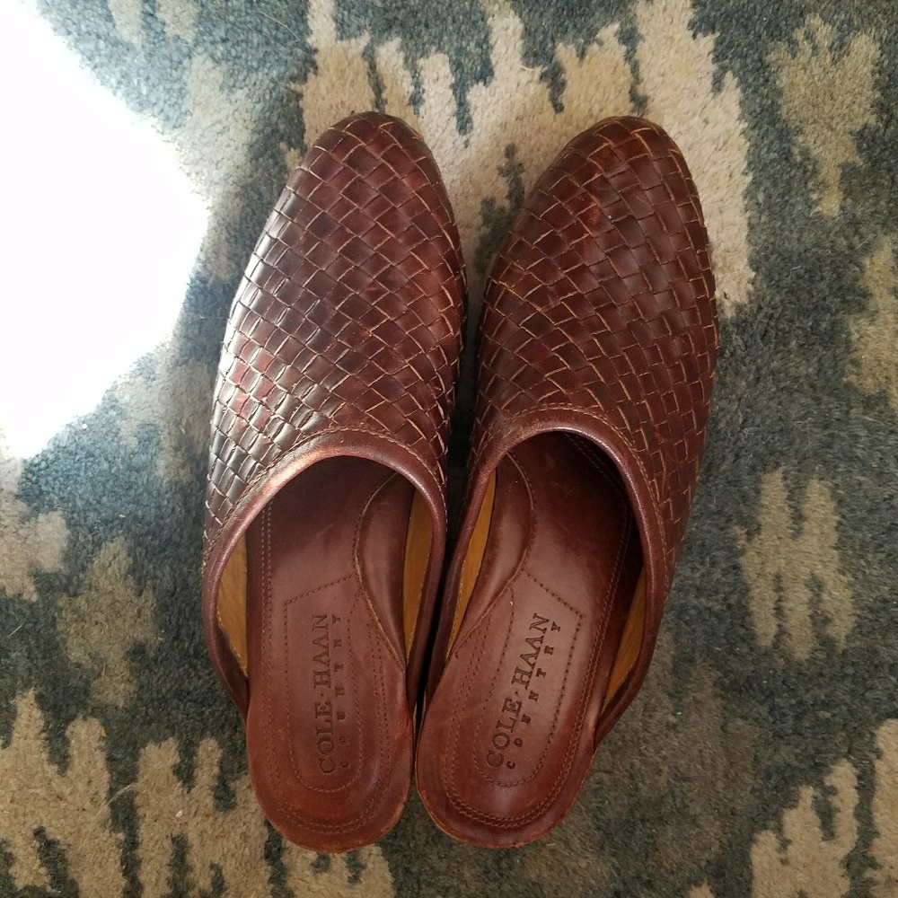 Cole Haan Country Brazilian weave clogs