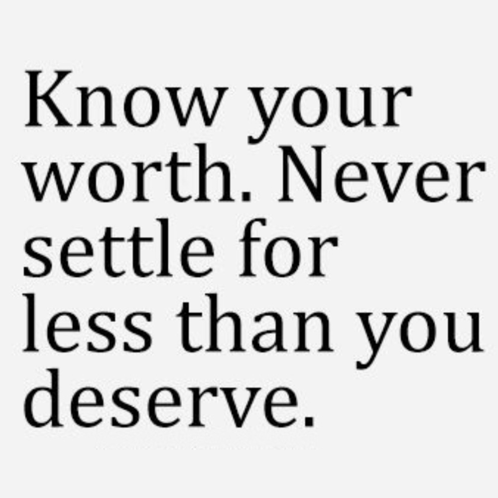 Know your worth