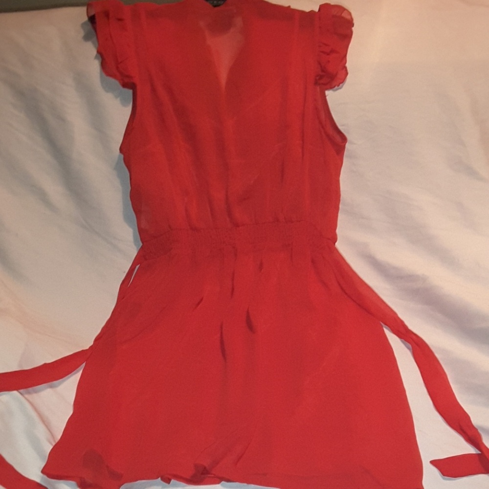 Susie Rose red dress with slip - Picture 4 of 4