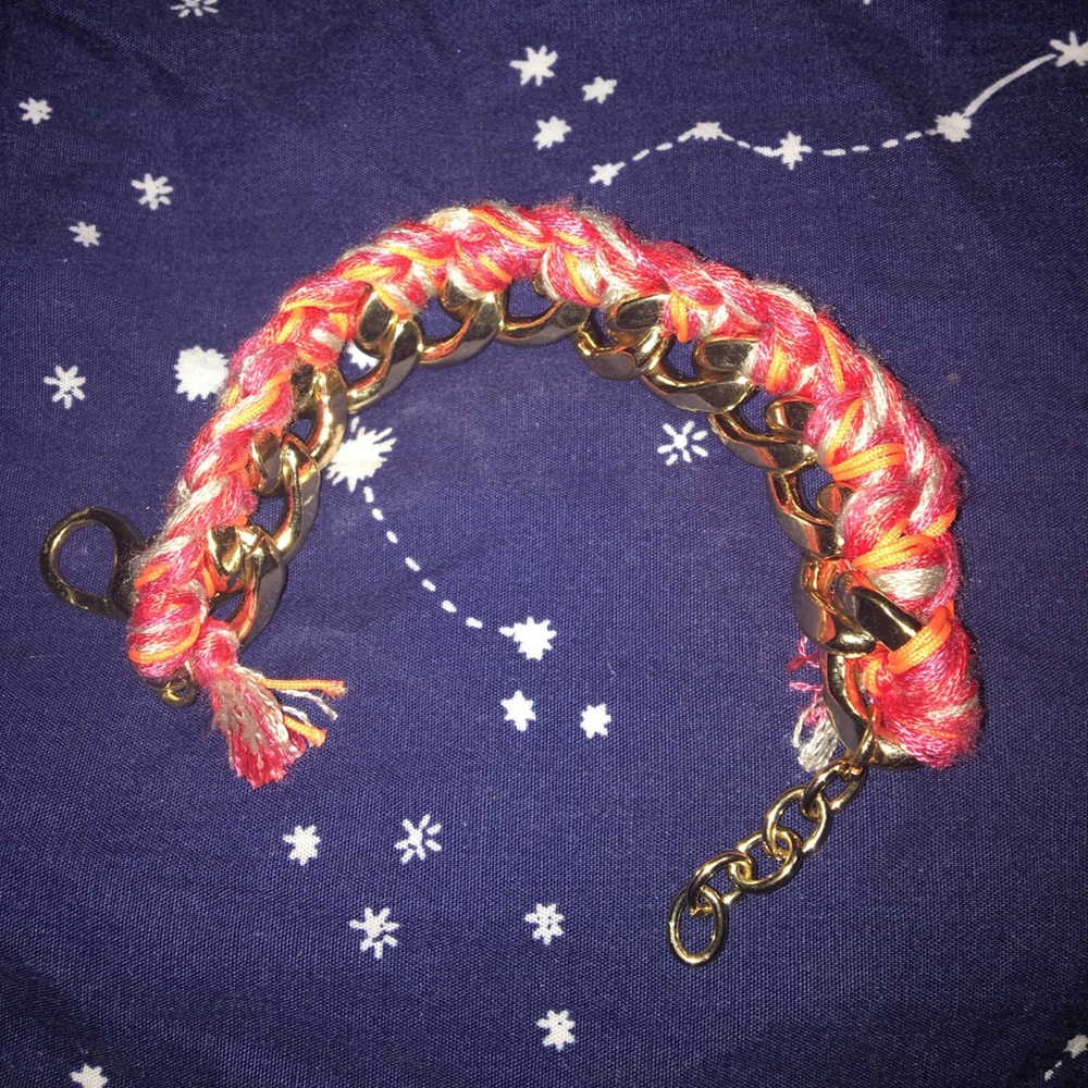 Braided chain bracelet