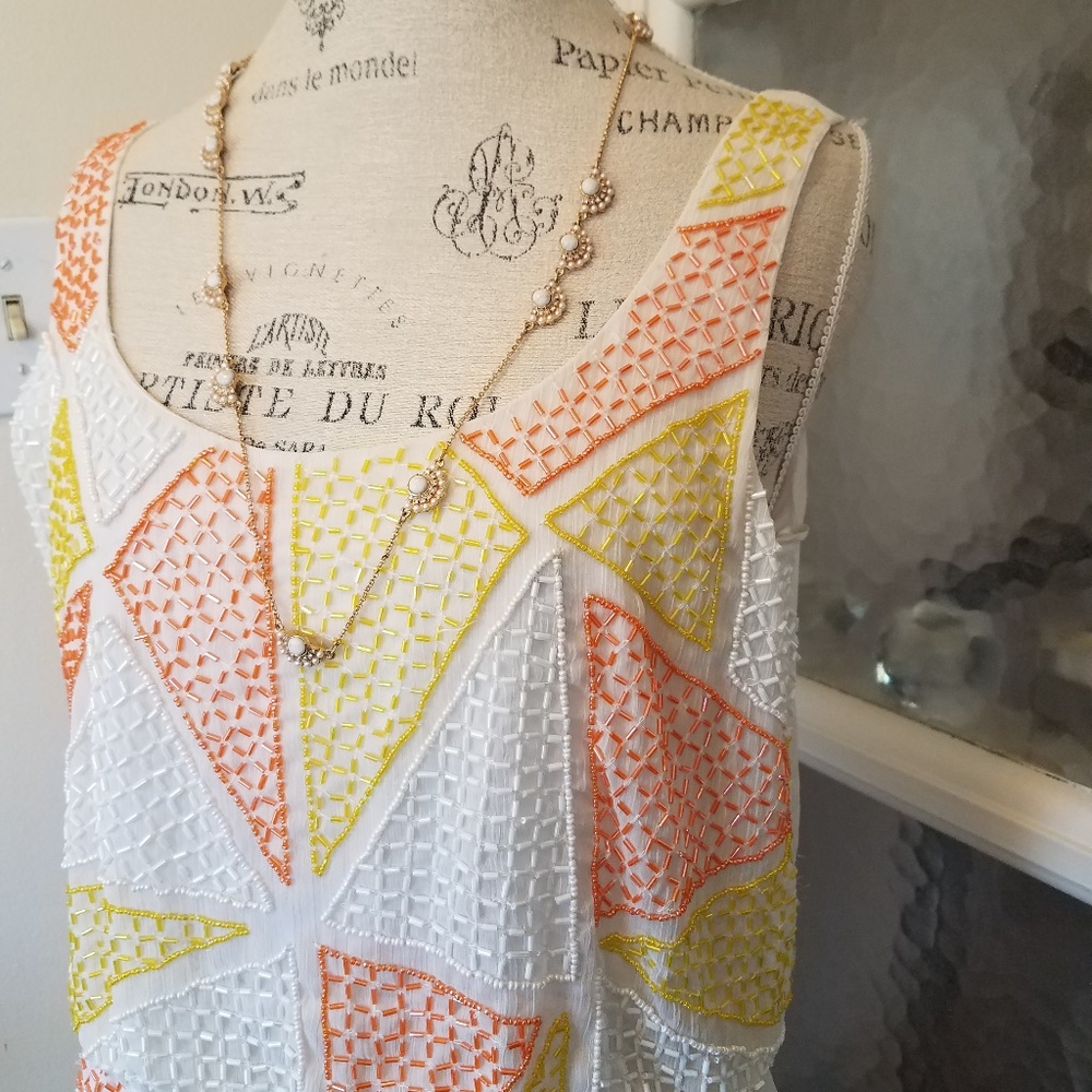 ROMEO & JULIET Couture Beaded Dress (nwt) - Size L
