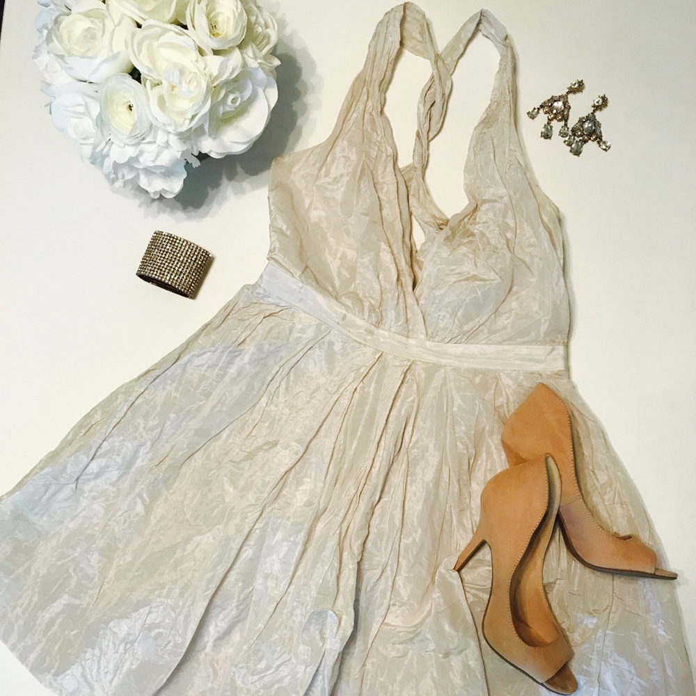 Nicole Miller Crinkle Cocktail Dress, Size 8