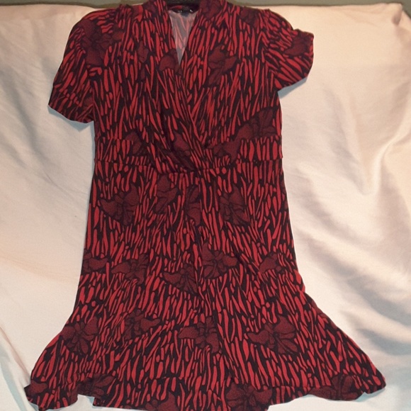 George Dresses & Skirts - George red and black dress size medium