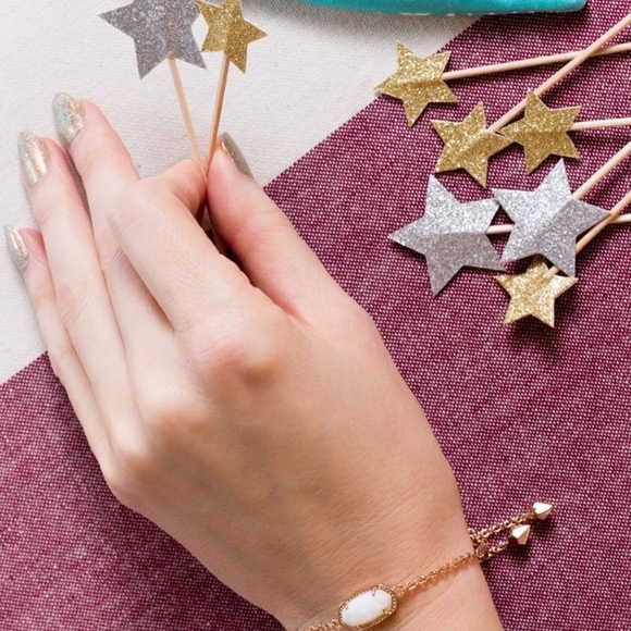 NEW Kendra Scott Elaina Rose Gold Bracelet White - Picture 2 of 6