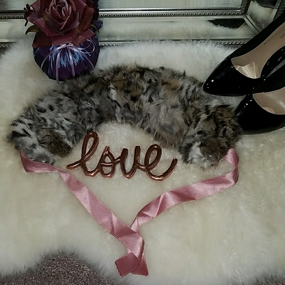 Genuine Rabbit Fur Collar - Picture 2 of 5