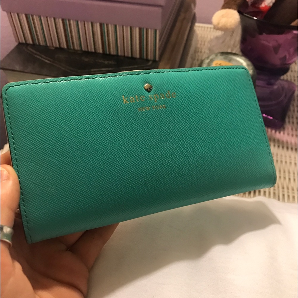 Turquoise Kate Spade Stacy Wallet