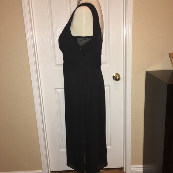 BANDOLINO BLACK CROCHET STRAP DRESS - Picture 6 of 7