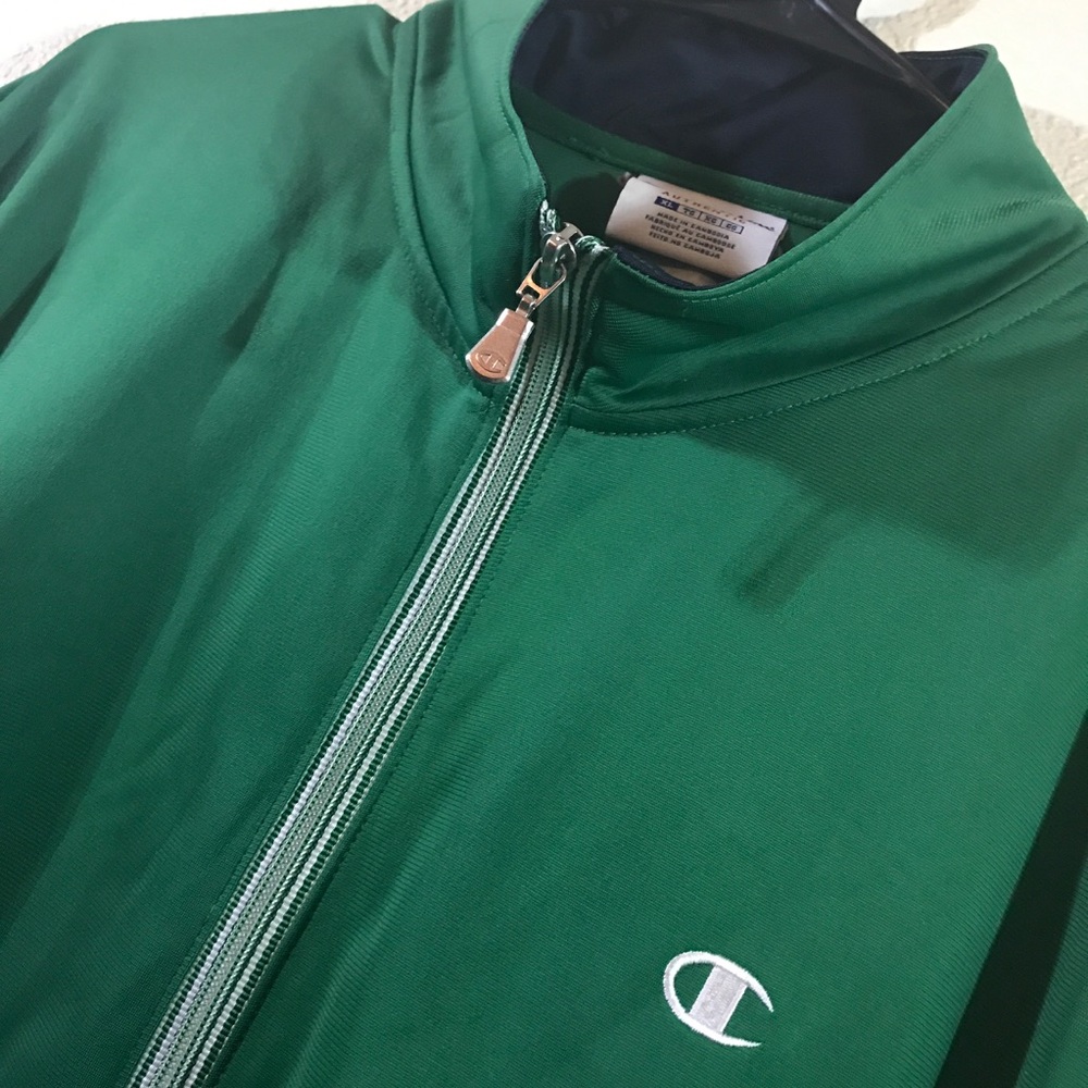 Vintage Green Champion Jacket