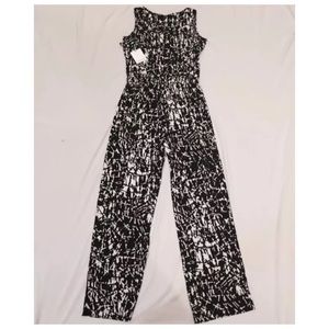 New WT Calvin Klein Women's Black Jumpsuit/12