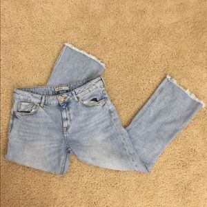Light Wash Flared Zara Jeans