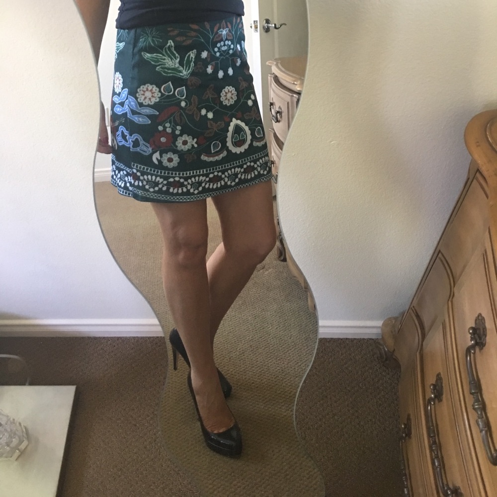 ✨Boho Floral Print Fitted Mini Skirt✨ - Picture 6 of 8