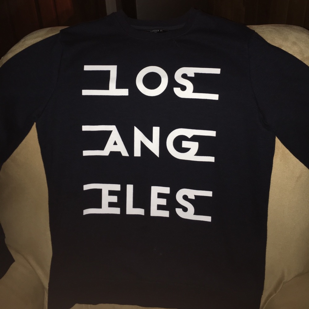 Navy Blue Los Angeles Crewneck Sweatshirt