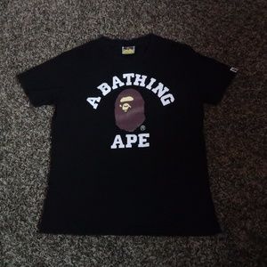 A BATHING APE COLLEGE TEE MEN'S