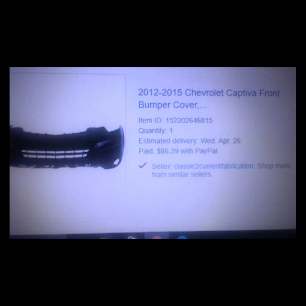 Bumper cover for Chevrolet Captiva sport 2012