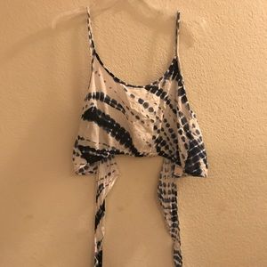 LA Hearts/Pacsun Wrap Crop Top Tie Dye NWT