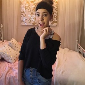 Off shoulder sweater