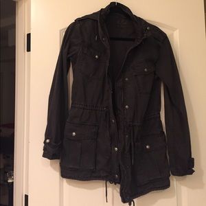Aritzia charcoal gray military jacket. Worn once.