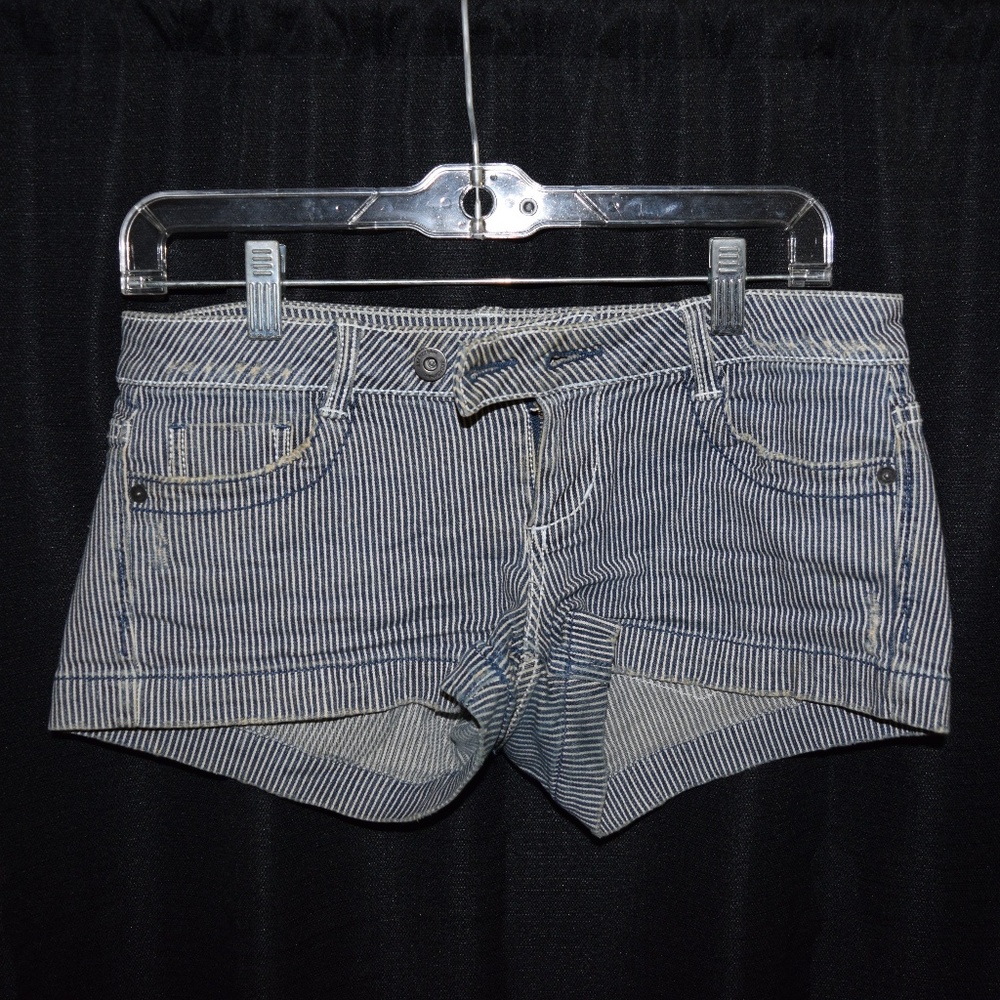 Vertical striped shorts
