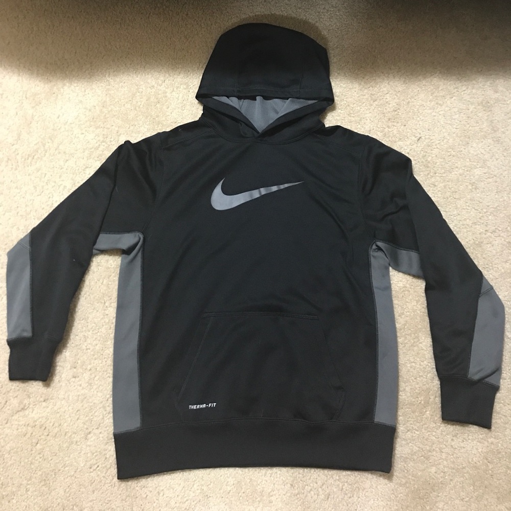 Black NIKE athletic hoodie Youth XL
