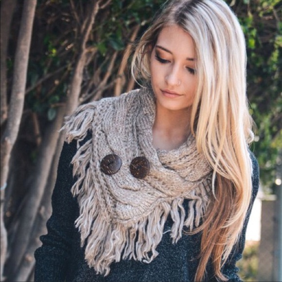 Knit Infinity Scarf - available in four  colors - Picture 7 of 7