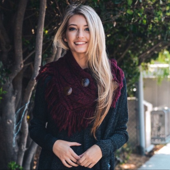 Knit Infinity Scarf - available in four  colors - Picture 4 of 7