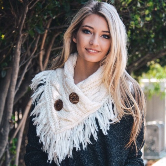 Knit Infinity Scarf - available in four  colors - Picture 2 of 7