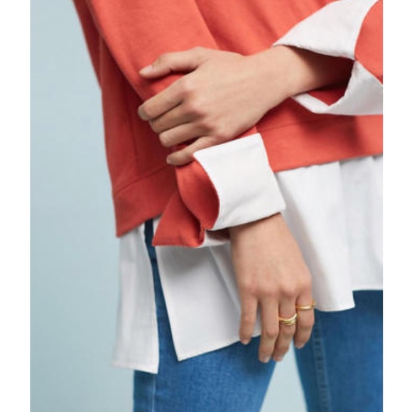 LAYERED POPLIN SWEAT-SHIRT - Picture 4 of 4