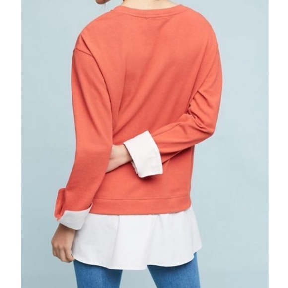 LAYERED POPLIN SWEAT-SHIRT - Picture 3 of 4